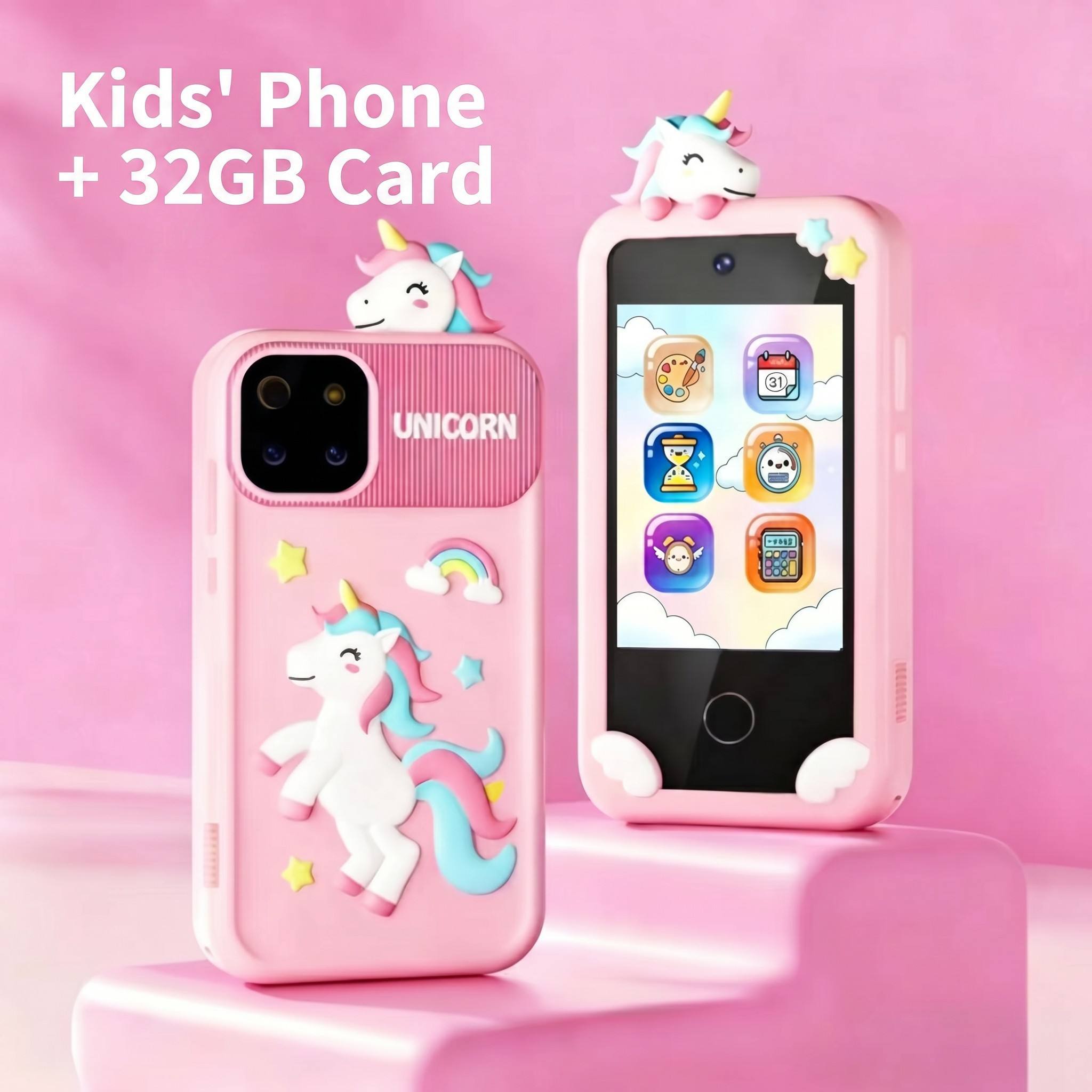 Pink unicorn 32GB card-standard dual camera