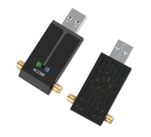HG sıcak satış 1300Mbps WiFi 5 USB 3.0 adaptör 802.11AC Dual Band 2.4G/5GHz kablosuz ağ kartı RTL8812CU Win 7/8/10 PC için - Product Image 5