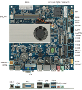 Haswell-Placa base Intel Core DDR3 de doble núcleo con VGA/HD/LVDS 6 * COM RS232 7 * USB 6 * COM RS232 7 * USB - Product Image 5