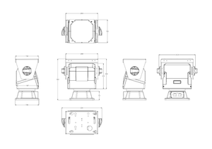 Long Range Eo/<strong>ir</strong>/rf Bi-spectrum Infrared Thermal Image PTZ Gimbal <strong>Camera</strong> for <strong>Security</strong> - Product Image 4