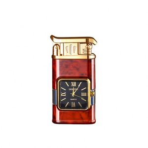 Creative Multifunctional Blue <strong>Clock</strong> <strong>Lighter</strong> Advanced Direct Charge <strong>with</strong> Personalized Features Gift for Camping - Product Image 1
