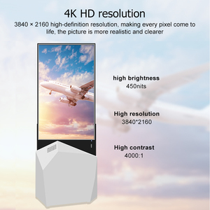 Pantalla de publicidad lcd para quiosco, accesorio colgante de doble cara de 43 pulgadas, pantalla de señalización digital - Product Image 3