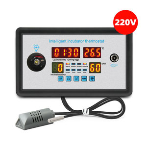 W9002 Two Relay Output 220V 12V Automatic Digital Temperature Control Thermostat <strong>Sensor</strong> Temperature <strong>Controller</strong> with <strong>Timer</strong>