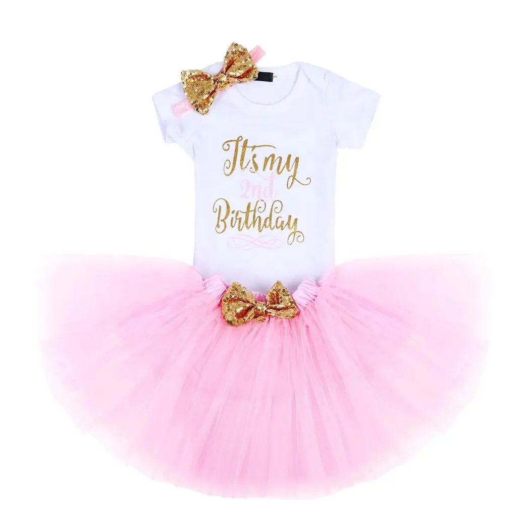 Pakaian Anak-anak Lucu Berkualitas Tinggi Warna-warni Pelangi Pita Panjang Simpul Permen Gadis Tutu Gaun Pakaian Pesta Gaun Bayi Perempuan Floral