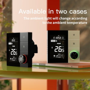 La más nueva unidad de bobina de ventilador de pantalla LCD de refrigeración y ventilación FCU termostato RS485 controlador MODBUS - Product Image 6