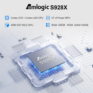 真の8K出力AmlogicS928X 4GB RAM 32GB ROM WiFi6 Smart OTT IPTV Android 11 TV Box with 2.4G Voice Remote - Product Image 3