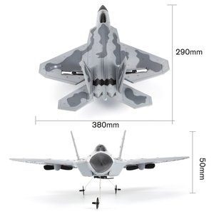 FX-822 F22 RC Airplane 2.4GHz 290ミリメートルWingspan EPP RC Fighter Battleplane RTF Remote Controller RC Quadcopter Aircraft Model - Product Image 5