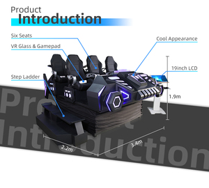 Múltiples juegos opcionales VR Simulator Machine Motion VR Equipment System Simulación de realidad virtual 6 asientos 5D 9D VR Cinema - Product Image 4