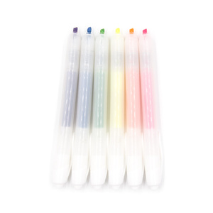 Retrattile Penna Evidenziatore, Punta a Scalpello, Giallo Fluorescente, Colori assortiti - Product Image 1