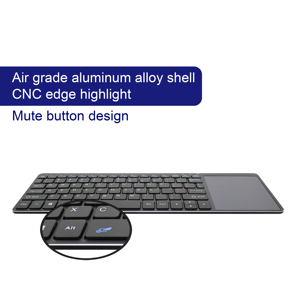 Teclado inalámbrico multidispositivo de negocios con teclado de ordenador Trackpad multitáctil HKB020 Teclado táctil estándar - Product Image 5