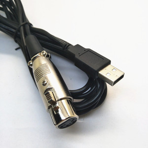 Cabezal de cable USB a XLR Cable de conexión de audio de micrófono de alto equilibrio OEM ODM - Product Image 1