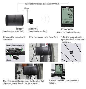 Factory Direct Sales Wireless Large Size Screen Backlight <strong>Cycling</strong> Speedometer Bicycle <strong>Computer</strong> with Hide Menu Mode - Product Image 6