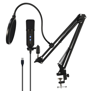 ポッドキャストマイクUsb StudioマイクスタジオミニレコーディングカラオケMicrophoneStudioミニコンデンサーマイクコンデンサー - Product Image 1