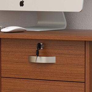 El brazo de escritorio de la computadora de escritorio de la esquina mesa con silla de muebles de lujo de gama alta con 3 cajones escritorio de la computadora - Product Image 5