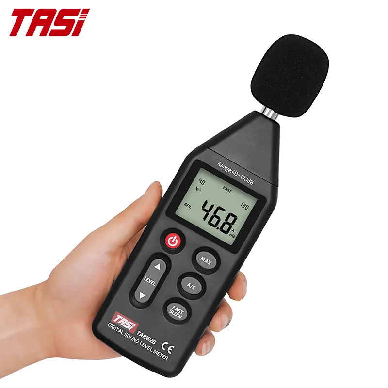 Tasi TA8152B Digital Sound Level Meter Usb Noise Meter Draagbare Decibel Meter Fabriek Verborgen Ondersteuning Statief 40 ~ 130 Dba/40-130dBC