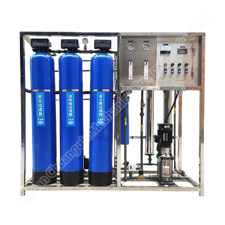 Sistema de tratamento de água multifuncional, subterrâneo a máquina mineral 500l/hora