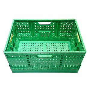 Precision Manufacturing <strong>Stack</strong> and <strong>Nest</strong> Box Reusable Vegetable Plastic Folding <strong>Crate</strong> for Farm Shipment - Product Image 2