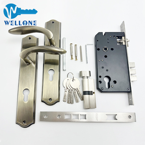 Châu Phi bán buôn cửa gỗ <span class=keywords><strong>Lock</strong></span> Set 60*85 Mortise 60-70 mét xi lanh hoàn chỉnh phần cứng Kit - Product Image 2