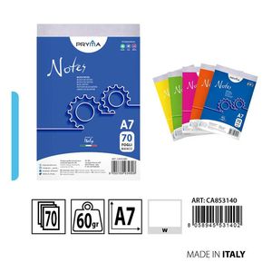 Cuaderno A7 70ff bi 8x12cm para notas y anotaciones - Product Image 1