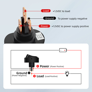 ASW-20D đèn pha có thể điều chỉnh tự động chuyển đổi 12V 24V 20A Led ô tô xe ON-OFF chuyển đổi ánh sáng Dot ánh sáng Rocker chuyển đổi cho xe - Product Image 3