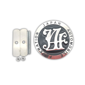 Japonya otomobil federasyonu Jdm Jaf Metal amblem rozeti araba ön izgara dekorasyon - Product Image 6
