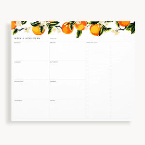Plan de Menú semanal de alta calidad Bloc de notas Mesa de escritorio Notas de notas Almohadillas para hacer listas de notas - Product Image 1