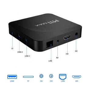 WFファクトリーオリジナルデザインM11 MAXクアッドコアARM Cortex A55 Amlogic S905X5M 4k HDR10プレーヤーAIスマートAndroid TVセットトップボックス - Product Image 2