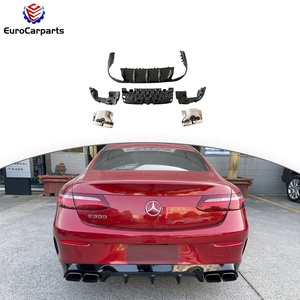 E63 TI tarzı arka dudak ve egzoz ipuçları için Benz E Class C238 e-coupe araba aksesuarları arka difüzör oto tuning parçaları - Product Image 1