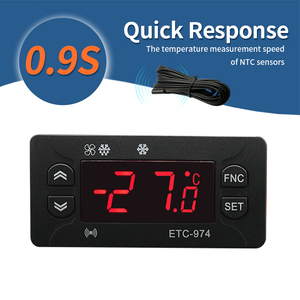 Controlador de temperatura de refrigeración Eliwell, controlador de temperatura Digital, compresor 16a con sonda de acero inoxidable, - Product Image 4