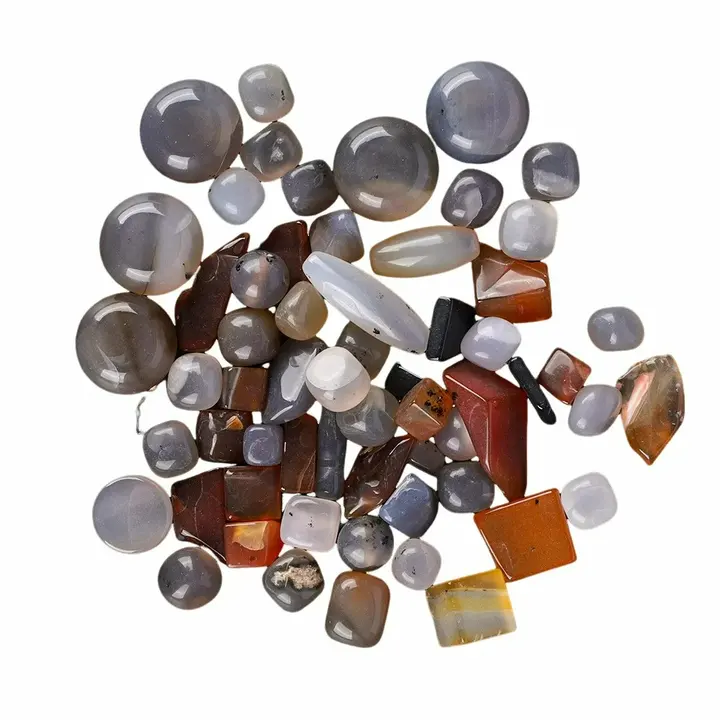 450g/bag Jewlery Tumbler Polisher Polishing Abrasive Tools Agate Beads Polished Tumbled Stones Agate Stone Polishing Beads