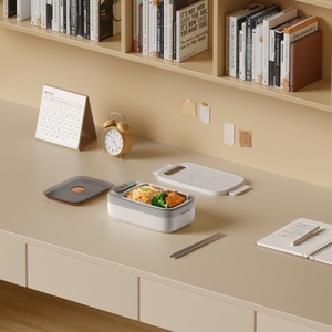 2025 personalizzato 1L ricaricabile portatile elettrico pranzo scatola Wireless di riscaldamento batteria USB temperatura regolabile per uso ufficio - Product Image 6