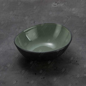 JQY陶瓷瓷器双色调颜色不规则晚餐套装餐具套装不同风格酒店招待器