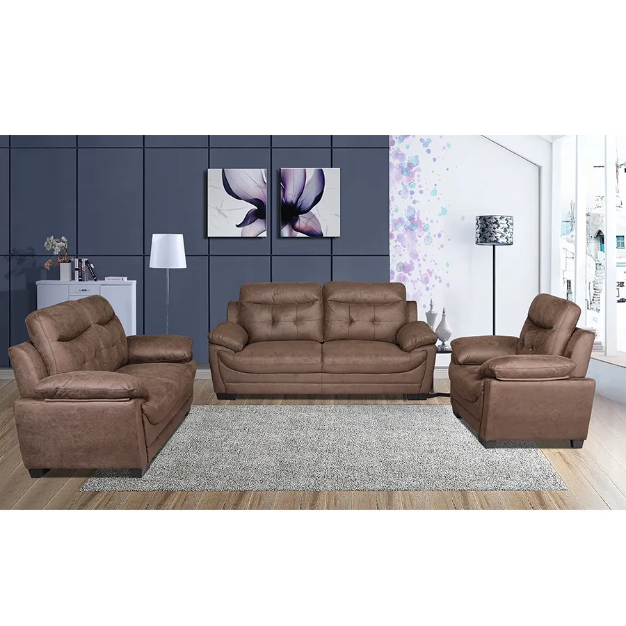 Comfortlands-Conjunto de sofá de sala de estar de 3 piezas, moderno, de tela Interior, estilo francés, muebles para el hogar, sofá kd