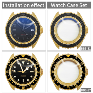 Vỏ đồng hồ SKX Classic mạ vàng mờ, vị trí núm <span class=keywords><strong>3</strong></span> giờ, dành cho SKX007 009, phù hợp với máy NH35 NH36, vòng bezel, núm chỉnh, phụ kiện độ chế. - Product Image 6