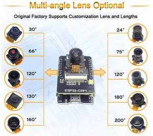 FYX Lager OV2640 Kameramodul 40 63 66 120 160 Grad 850nm Nachtsicht esp32 Cam-Modul - Product Image 5