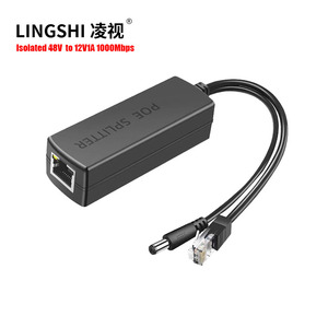 Active 48v to 12v Gigabit Ethernet Poe Splitter Poe Connector Injector 802af at Dc <strong>Output</strong> with Usb Type c Poe Splitter Rj45 - Product Image 1