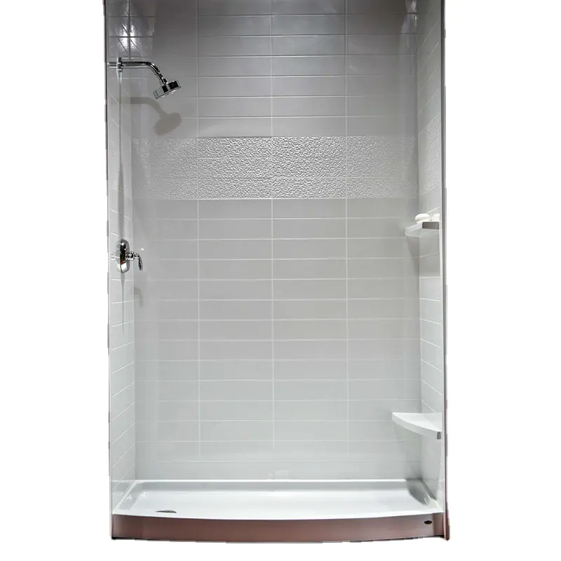 Hot sale tub surround walls cultured marble shower wall for bathroom wet room