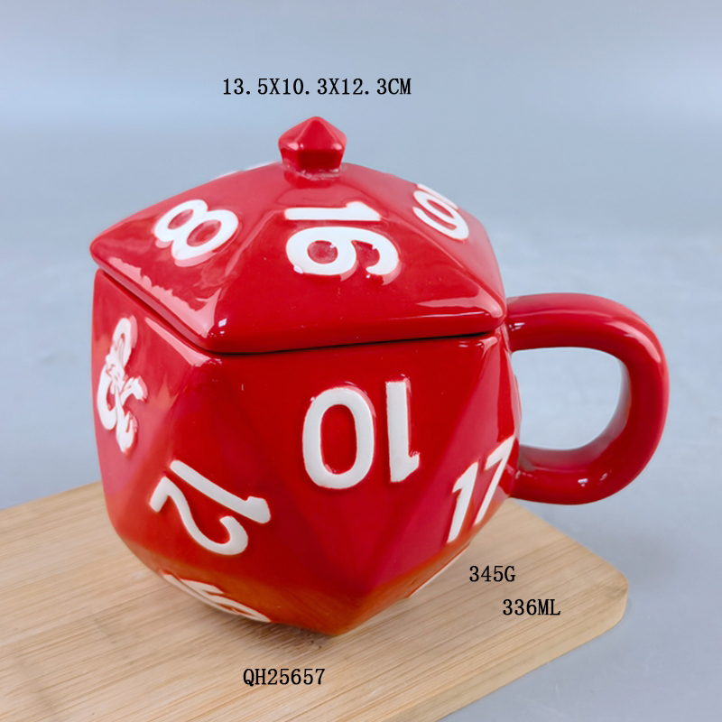 Tasse à café rouge D20
