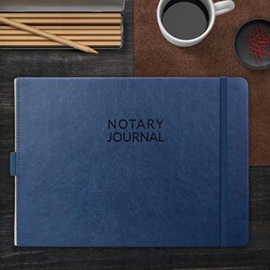 Customization Dark Blue Official Public Record Book <strong>Log</strong> Book Notary Journal <strong>Notebook</strong> for Notarial Acts &amp; Records - Product Image 2