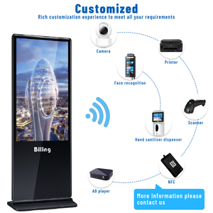 Señalización digital LCD interactiva de pie de 55 pulgadas con software CMS para publicidad por control remoto - Product Image 5