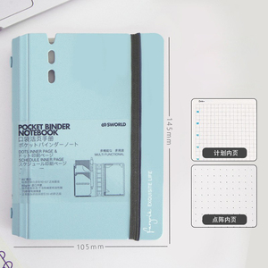 A7 Cute Daily Planner Spiral Bound Notebooks <strong>Small</strong> Size Pocket Binder with 40 Sheets PU Cover Offset Paper for School <strong>Writing</strong> - Product Image 3