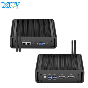 XCY Fanless Mini Industrial <strong>Computers</strong> Intel Core I5 5200U Dual Ethernet 2x COM RS232 <strong>Linux</strong> - Product Image 1