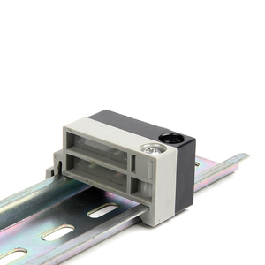 导轨安装端子块固定件端块接线端子配件tbr-f灰色 - Product Image 1