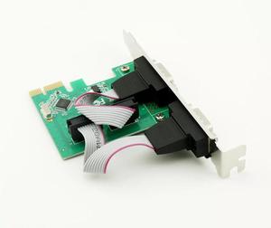 อะแดปเตอร์คอนโทรลเลอร์สำหรับการ์ด1ชิ้น RS-232 PCI-E ไปยัง dual RS232 Serial Express DB9 2พอร์ต - Product Image 5