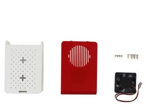 Neues Raspberry Pi 4 ABS-Gehäuse mit rot-weißem Gehäuse aus Lüfter kunststoff für Raspberry Pi 4 Modell B. - Product Image 6