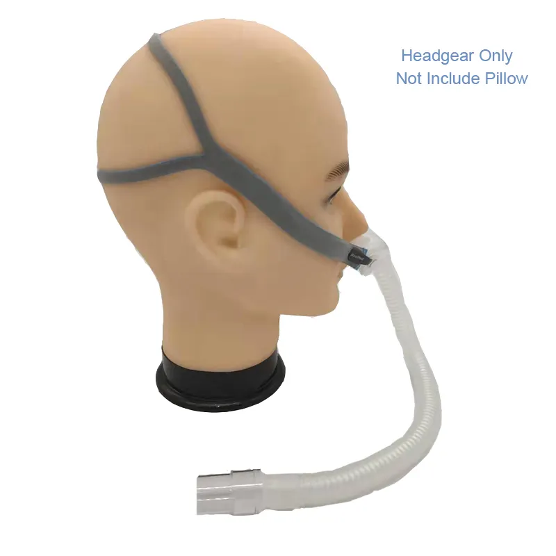 Nouveau Design Compatible avec ResMed Airfit P10 Oreiller Nasal Sangles de Masque CPAP Couvre-chef avec 2 Clips de Réglage