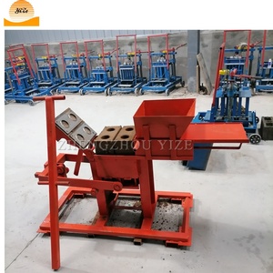 Manuel birbirine kırmızı kil çamur tuğla blok yapma makinesi toprak kil tuğla blok yapma makinesi - Product Image 3