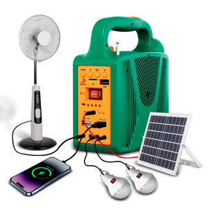 Compact Solar Generator 76.8Wh LiFePO4 3000 Cycles FM Radio MP3 Playback 12V DC <strong>Outputs</strong> for Families Camping - Product Image 1
