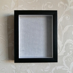 <strong>12x15</strong> Shadow Box <strong>Frame</strong> with Linen Background and 8 Stick Pins Deep Display Box for Art - Product Image 2