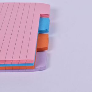 Cross-Border 110g Note Paper Horizontal Line Inner Page Color-<strong>Coded</strong> Loose-Leaf Note Book Message Book <strong>Memo</strong> Pads - Product Image 4